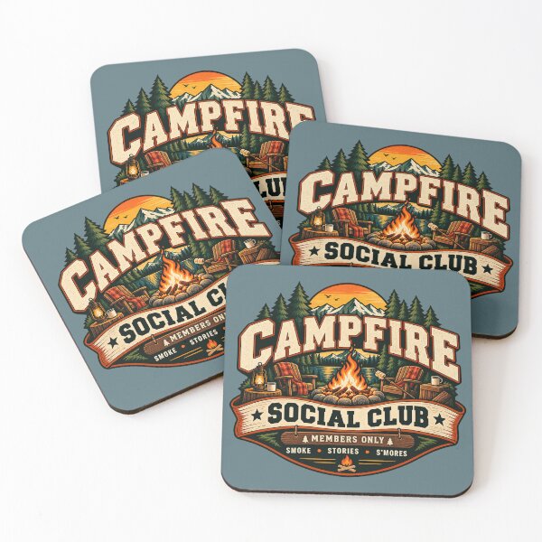 Item preview, Campfire Social Club Vintage Camping Badge designed and sold by warlistop.