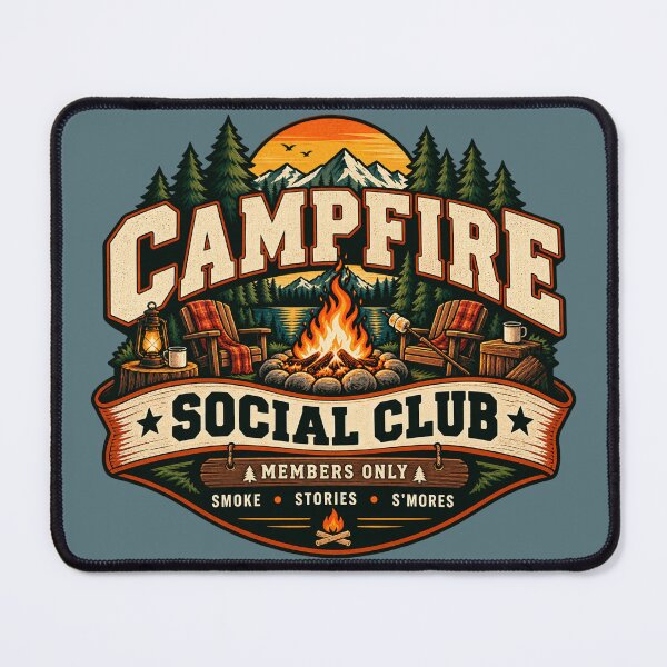 Item preview, Campfire Social Club Vintage Camping Badge designed and sold by warlistop.