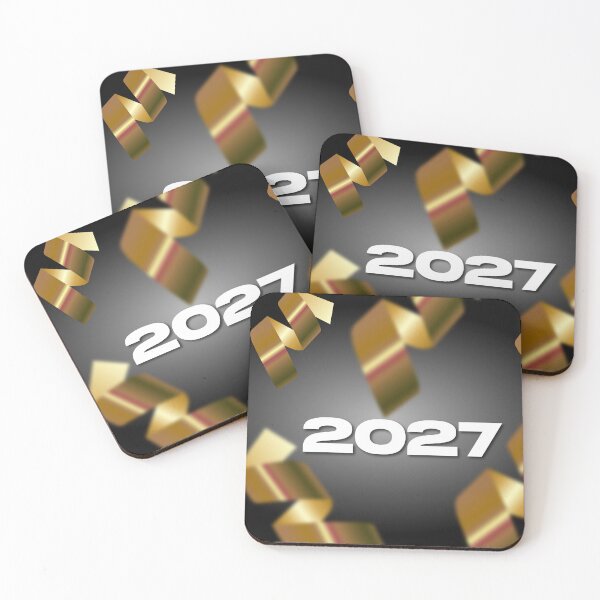 Item preview, Happy New Year 2027 Background - Golden Streamers & Ribbons Illustration designed and sold by INSIDE-dsgn.