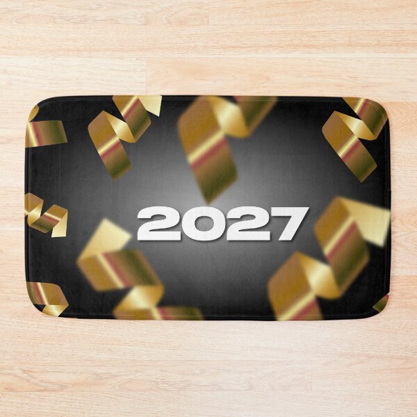 Item preview, Happy New Year 2027 Background - Golden Streamers & Ribbons Illustration designed and sold by INSIDE-dsgn.