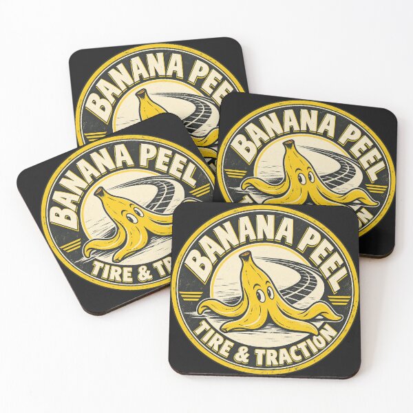 Item preview,  Banana Peel Tire & Traction Vintage Kart Racing Parody designed and sold by GhostDawgs.