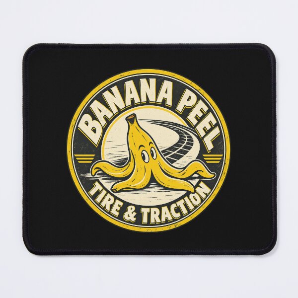 Item preview, Banana Peel Tire & Traction Vintage Kart Racing Parody designed and sold by GhostDawgs.