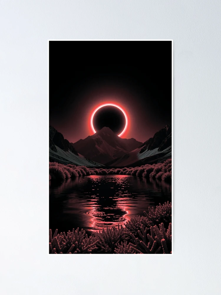 Thumbnail 1 of 3, Poster, Solar eclipse designed and sold by MagelliShop.