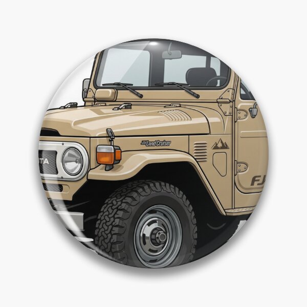 Item preview, Classic FJ40 Dune Beige Overland Vector Sticker designed and sold by Fixnovaguide.
