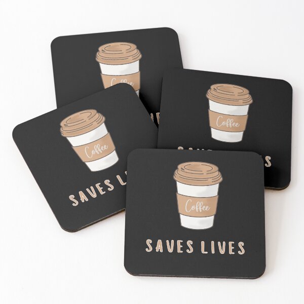 Aperçu de l'œuvre Coffee Saves Lives (for Coffee Lovers) créée et vendue par lovewhatyoudo.