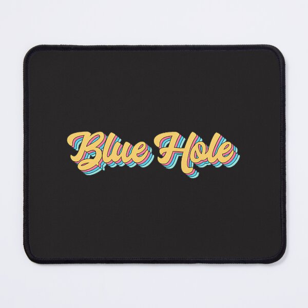 Item preview, Blue Hole Retro Yellow Script Design - Vintage Style Perfect Gift designed and sold by nirajsham.