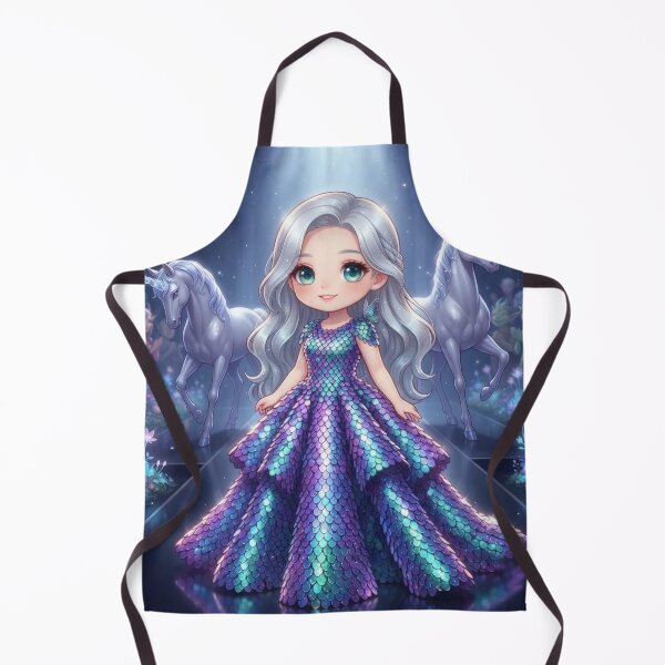 Artikelvorschau, Fantasy-Laufsteg-Auftritt in einem schimmernden Kleid entworfen und verkauft von Azurart2.