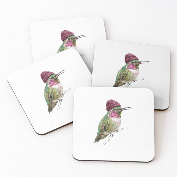 Item preview, Colorful Vintage Hummingbird Nature Illustration designed and sold by TeeARTHY.
