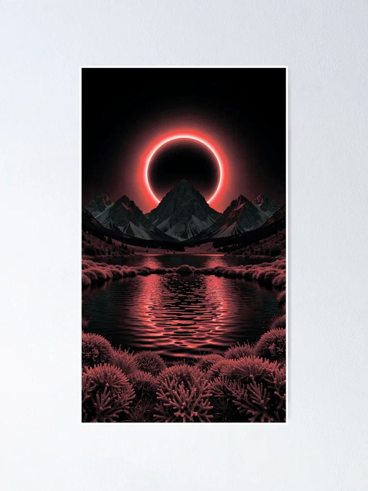 Thumbnail 1 of 3, Poster, Solar eclipse designed and sold by MagelliShop.
