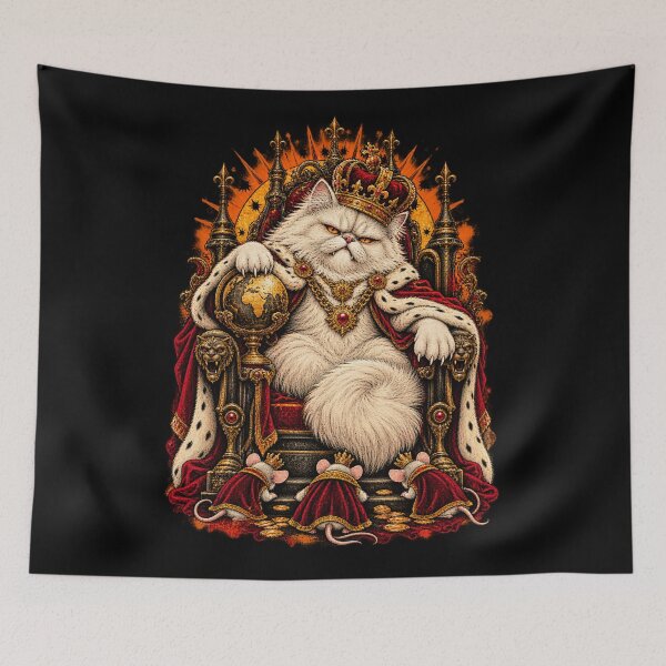 Artikelvorschau, Emperor Claw – Evil Royal Persian Cat Villain Design entworfen und verkauft von GrimCuteStudio.