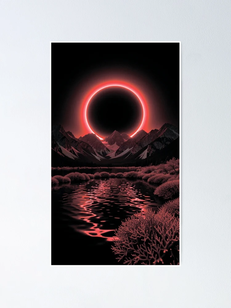 Thumbnail 1 of 3, Poster, Solar eclipse designed and sold by MagelliShop.