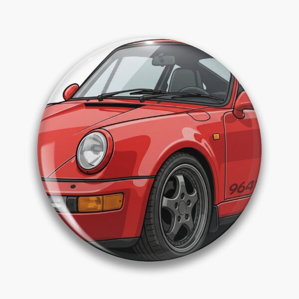 Item preview, Legendary Guards Red Porsche 964 Turbo Sticker designed and sold by Fixnovaguide.
