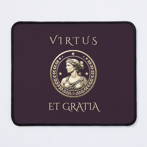 Item preview, Virtus et Gratia – Virtue and Grace Latin Classical Roman Medallion designed and sold by semenol.