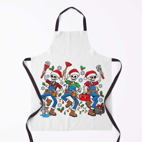 Item preview, Festive Funny Skeleton Plumber Christmas designed and sold by teesterra.