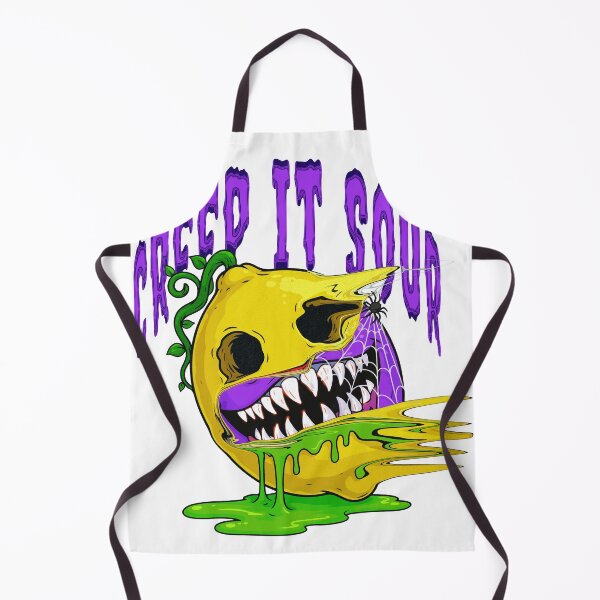 Item preview, Creep It Sour Retro Horror Lemon Monster with Sharp Teeth designed and sold by Grxcreation.