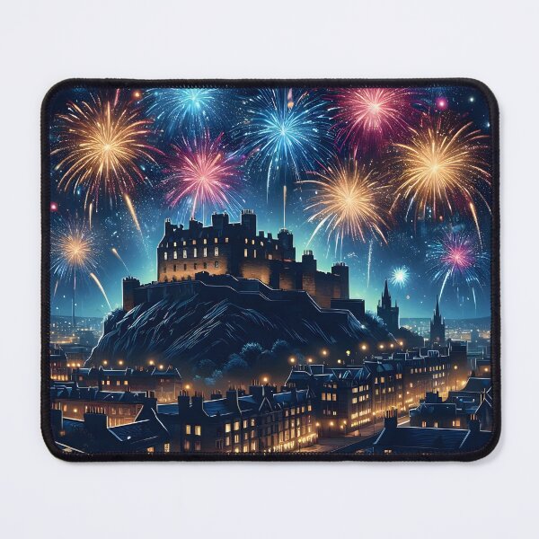 Artikelvorschau, Edinburgh Hogmanay Feuerwerk entworfen und verkauft von Sybille-Yates.