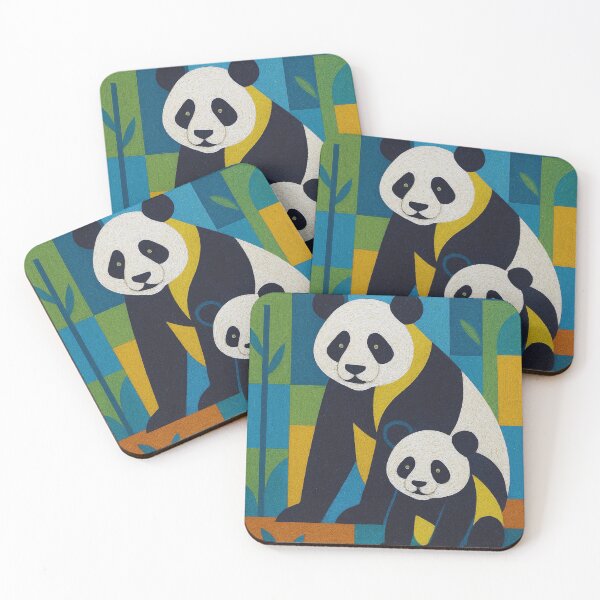 Item preview, Panda with Cub Painting – Adorable Wildlife and Nature Art designed and sold by GalleryKauffeld.