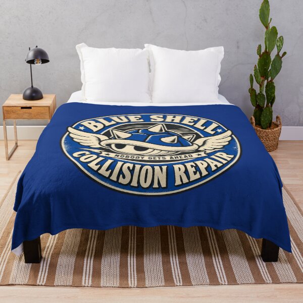 Item preview, Blue Shell Collision Repair Vintage Kart Racing Parody designed and sold by GhostDawgs.