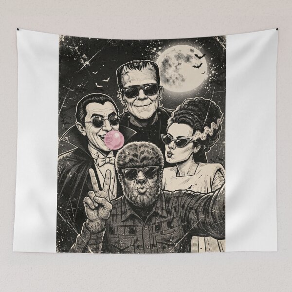 Item preview, Retro Horror Monster Movie Crew designed and sold by TeeARTHY.