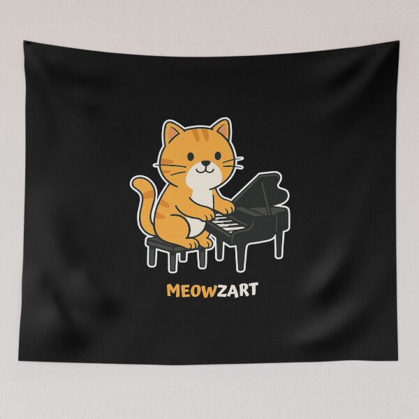 Item preview, piano cat designed and sold by kiakuki.