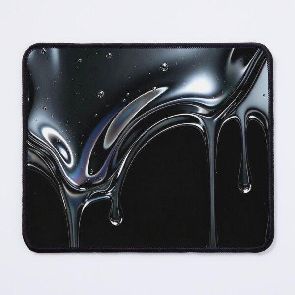 Item preview, Liquid Chrome Dripping Metallic Silver Holographic Texture    designed and sold by Stone-T .
