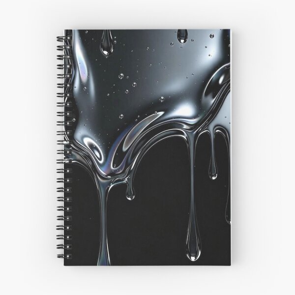 Item preview, Liquid Chrome Dripping Metallic Silver Holographic Texture    designed and sold by Stone-T .