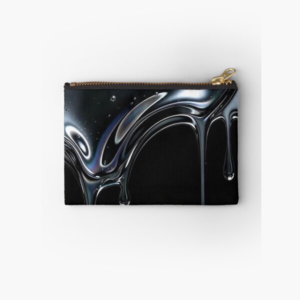 Item preview, Liquid Chrome Dripping Metallic Silver Holographic Texture    designed and sold by Stone-T .