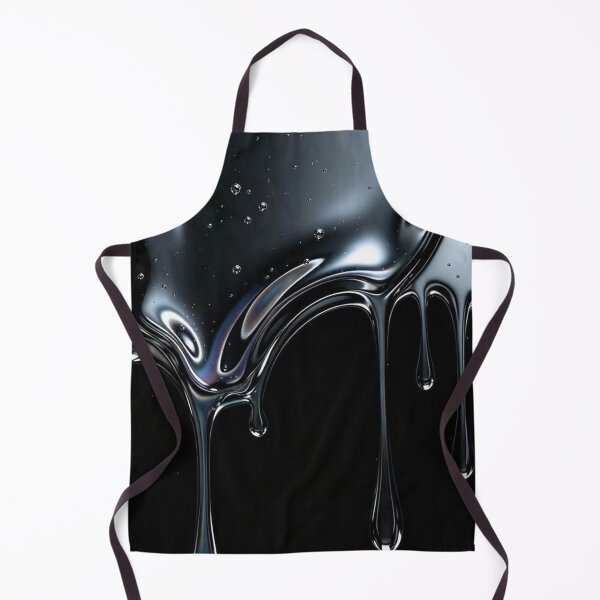 Item preview, Liquid Chrome Dripping Metallic Silver Holographic Texture designed and sold by Stone-T .