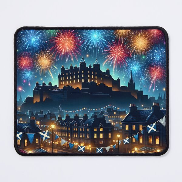 Artikelvorschau, Edinburgh Hogmanay Feuerwerk entworfen und verkauft von Sybille-Yates.