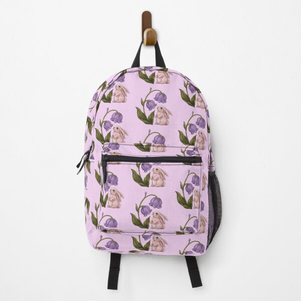 Item preview, Pink Bunny with Purple Flowers designed and sold by Merli7.