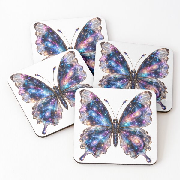 Item preview, Butterfly With Transparent Cosmic Wings – Celestial Galaxy Nature Art designed and sold by okay 2 look .