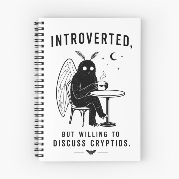 Item preview, Introverted but Willing to Discuss Cryptids Mothman designed and sold by MagicTheDog.
