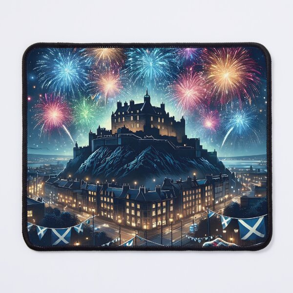 Artikelvorschau, Edinburgh Hogmanay Feuerwerk entworfen und verkauft von Sybille-Yates.
