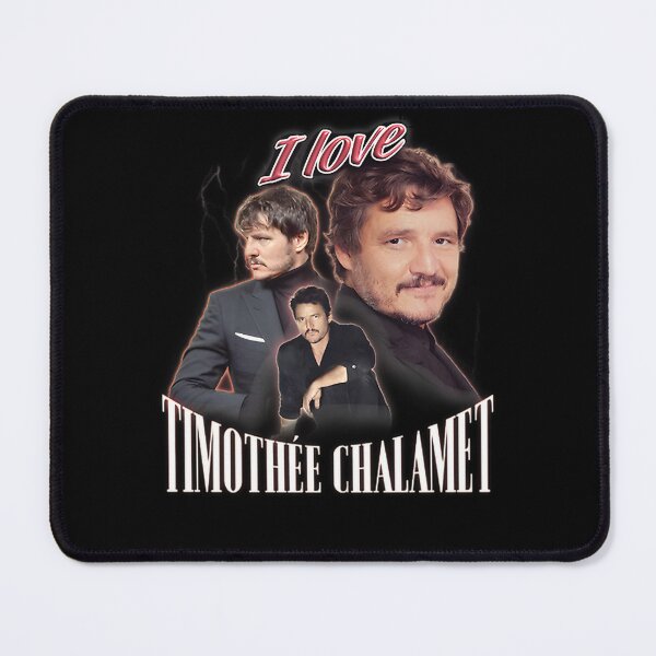 Item preview, I Love Timothée Chalamet and Pedro Pascal Cursed Fan Collage Art Design designed and sold by SimTaz.