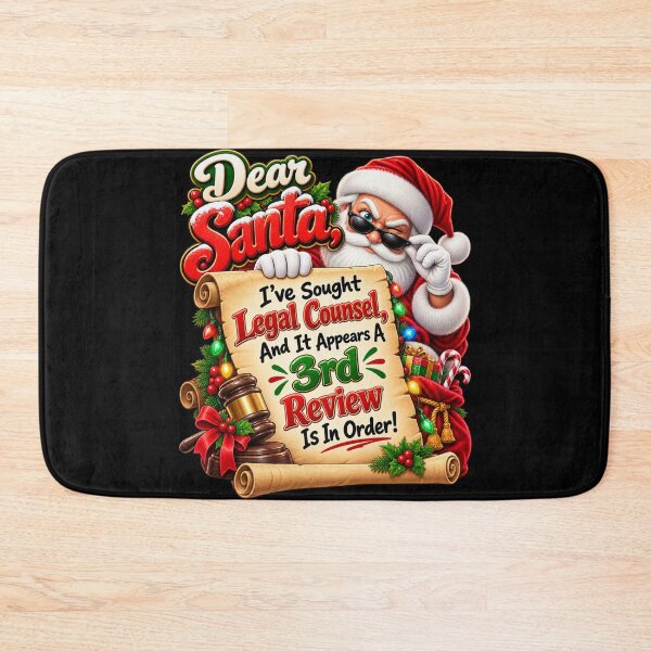 Item preview, DEAR SANTA, I’VE SOUGHT LEGAL COUNSEL… designed and sold by signshirtz.