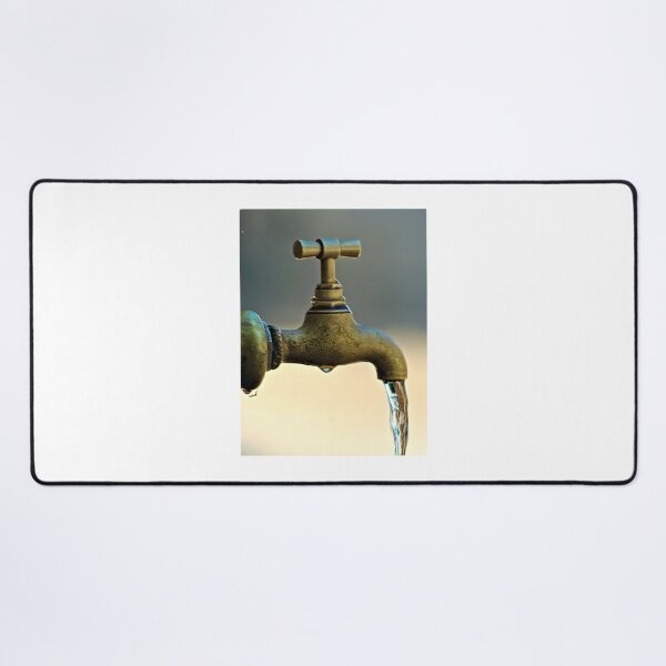 Item preview, Vintage Antique Tap Faucet with Running Water Illustration designed and sold by SimTaz.
