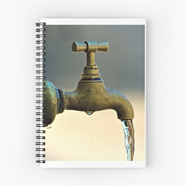 Item preview, Vintage Antique Tap Faucet with Running Water Illustration designed and sold by SimTaz.