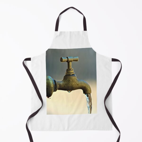 Item preview, Vintage Antique Tap Faucet with Running Water Illustration designed and sold by SimTaz.