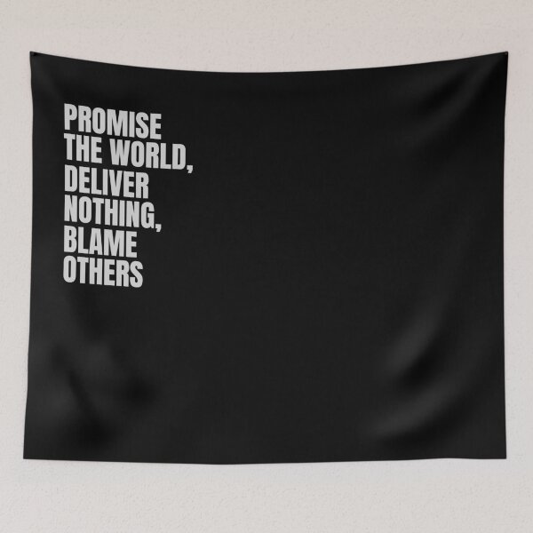 Item preview, Promise, deliver, blame - funny quote designed and sold by onum2018.