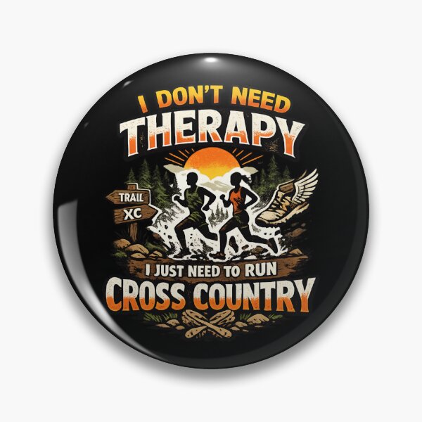 Item preview, Funny Cross Country Running Therapy - Vintage Runner designed and sold by SidTastic .