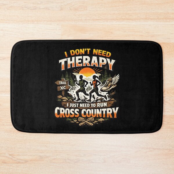 Item preview, Funny Cross Country Running Therapy - Vintage Runner designed and sold by SidTastic .