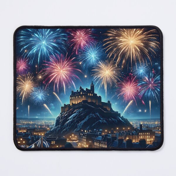 Artikelvorschau, Edinburgh Hogmanay Feuerwerk entworfen und verkauft von Sybille-Yates.