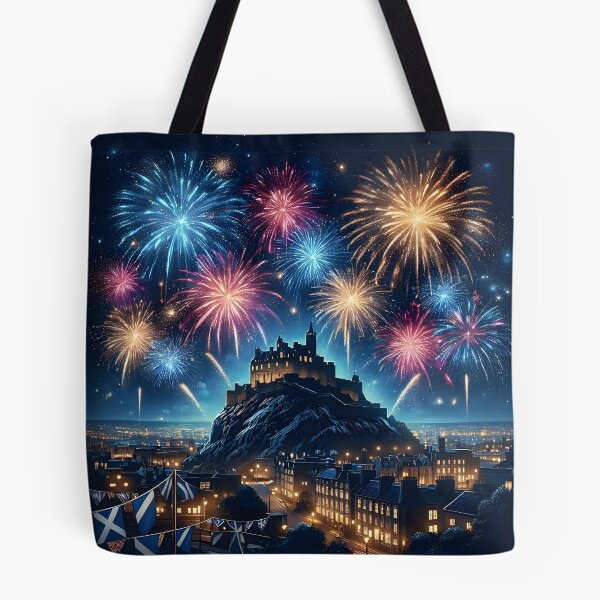 Artikelvorschau, Edinburgh Hogmanay Feuerwerk entworfen und verkauft von Sybille-Yates.