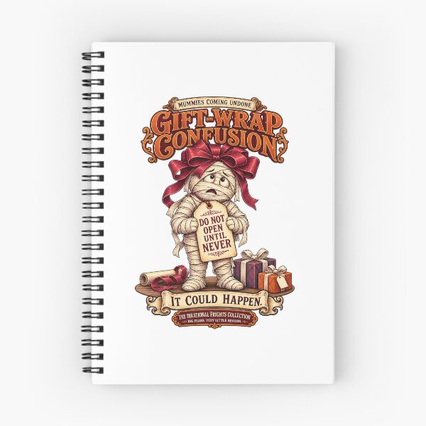 Item preview, THE IRRATIONAL FRIGHTS COLLECTION - MUMMIES COMING UNDONE - GIFT-WRAP CONFUSION designed and sold by WheelieGdArt.