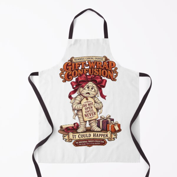 Item preview, THE IRRATIONAL FRIGHTS COLLECTION - MUMMIES COMING UNDONE - GIFT-WRAP CONFUSION designed and sold by WheelieGdArt.
