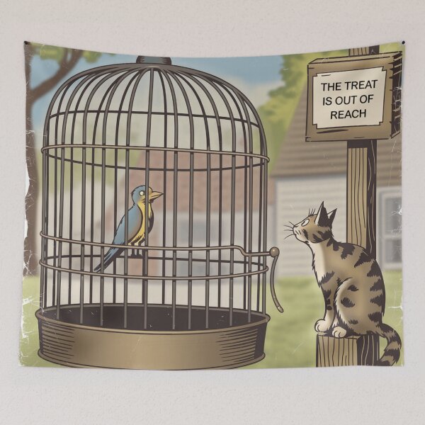 Item preview, Cat and bird games. designed and sold by elegantpaterns.