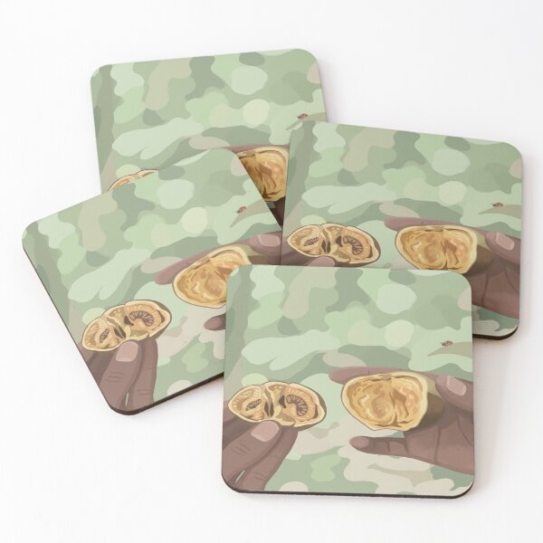 Item preview, Natural botanical illustration hands holding exotic nuts designed and sold by Bywithrose instant studio.