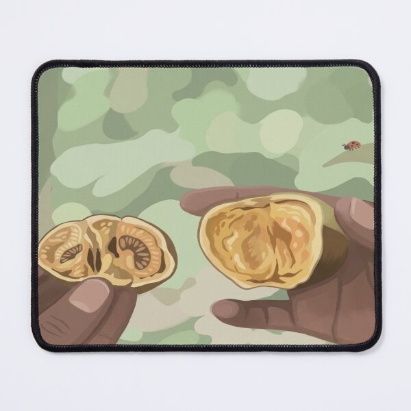 Item preview, Natural botanical illustration hands holding exotic nuts designed and sold by Bywithrose instant studio.