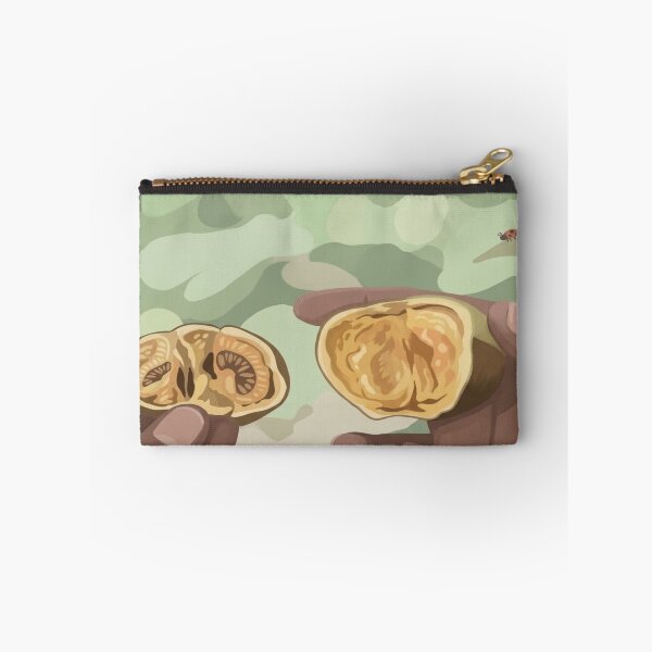 Item preview, Natural botanical illustration hands holding exotic nuts designed and sold by Bywithrose instant studio.