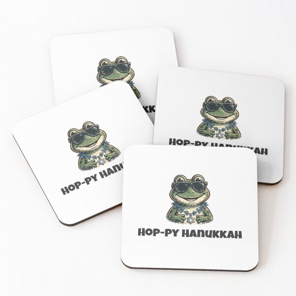 Item preview, Diseño divertido de Hanukkah con rana saltarina designed and sold by Wild Shades.